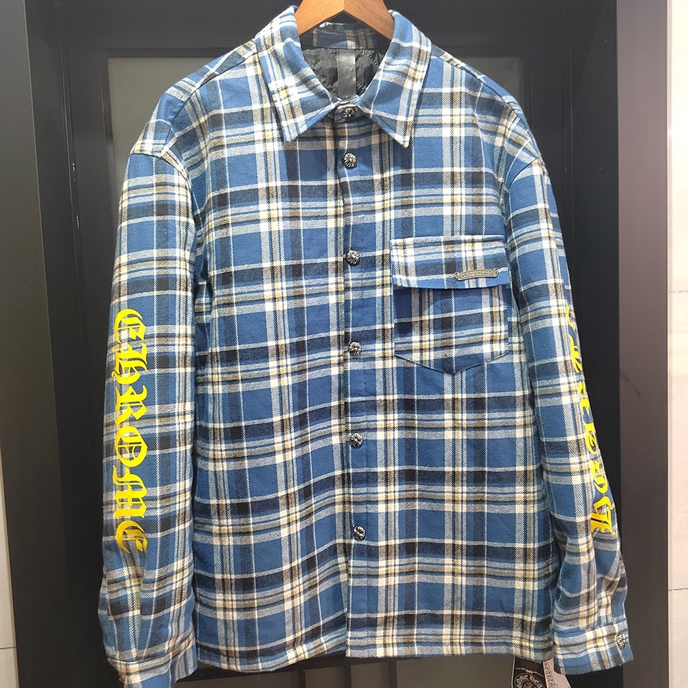 Chrome Hearts Plaid Shirt Jackets